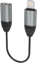 Adaptor audio cu conector Lightning si Jack 3.5mm compatibilitate cu dispozitivele Apple Gri SOHO4614