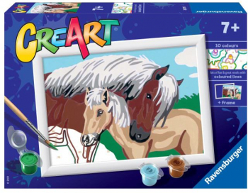 Pictura pe numere Ravensburger - Calut si manz 