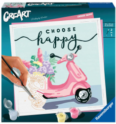 Pictura pe numere Ravensburger - Scuter Choose Happy 