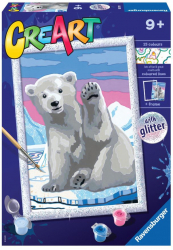 Pictura pe numere Ravensburger - Urs polar 