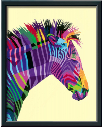 Pictura pe numere Ravensburger - Zebra 