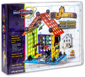 Set educativ cu circuite electronice pentru copii Elenco Snap Circuits MyHome 