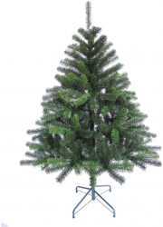 Brad artificial cu ace scurte bogat in crengi de culoare verde stralucitor inaltime 120 cm include suport 