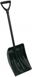 Lopata plastic neagra pentru gheata si zapada maner antialunecare masina gradina casa portbagaj 23x31 cm 