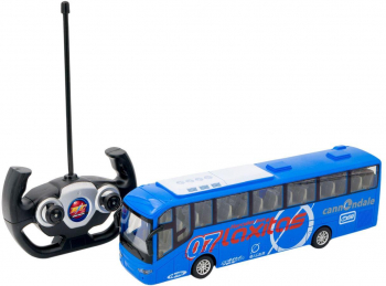 Masina tip autobuz albastru Sta cu telecomanda-controler 
