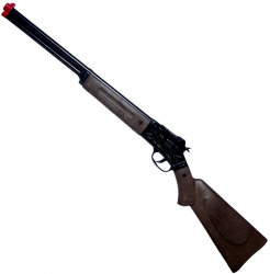 Pusca tip cowboy din metal-plastic cu 12 capse 