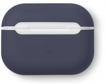 Husa din silicon compatibila cu Apple AirPods 3 Bleumarin SOHO4889 