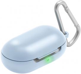 Husa din silicon compatibila cu Galaxy Buds Plus 2020 si Galaxy Buds 2019 Sky Bue SOHO4856 