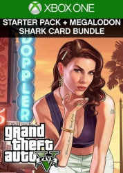 Joc Grand Theft Auto V Premium Online Edition and Megalodon Shark Card Bundle Key Pentru Xbox One 