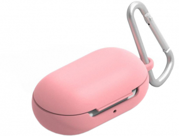 Husa protectie din silicon compatibila cu Galaxy Buds 2019 si Galaxy Buds Plus 2020 Roz SOHO4950 