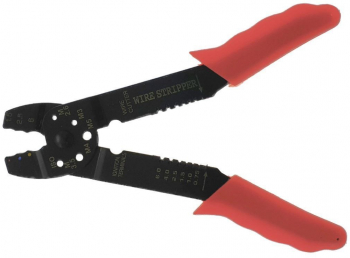 Cleste pentru sertizare si dezizolare cabluri 200 and nbsp x 70 x 0.3 and nbsp mm Negru Rosu SOHO5045 