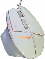 Mouse Optic Gaming 7D model Banda X3 interfata USB LED 800 - 3200 DPI Alb SOHO5050 