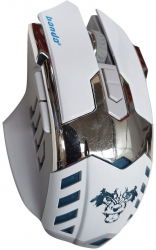 Mouse Optic Gaming Pro 6D interfata USB LED 800 - 3200 DPI Alb-argintiu SOHO5053 