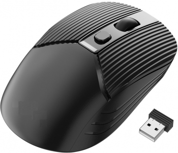 Mouse optic wireless design ergonomic si buton 4D 800 1200 1600 DPI Negru SOHO5041
