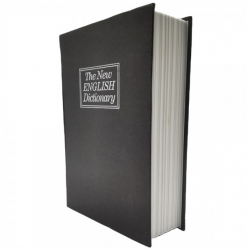 Seif metalic secret cu cifru BOOKSAFE 240x155x55 mm HxLxl Negru PLUS Safe 