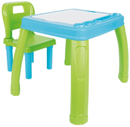 Set Masuta cu scaun pentru copii Pilsan Study Table blue 