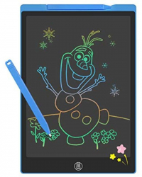 Tableta digitala color 12 inch pentru scris si desenat cu ecran LCD 29 cm albastru 3ani+ 