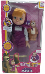 Set papusa Masha si Ursul cu muzica 32 cm 3 ani+ 