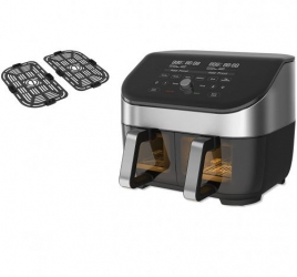 Friteuza cu aer cald Instant Pot Vortex Plus 8 Dual Drawer Clear Cook 1700W 7.5L doua compartimente Negru 