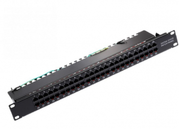 Patch panel ISDN 50 porturi Cat.3 RJ45 montabil in rack 19 and rdquo 1U