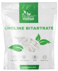 Raw Powders Choline Bitartrate 700mg - 120 Capsule Bitartrat de Colina