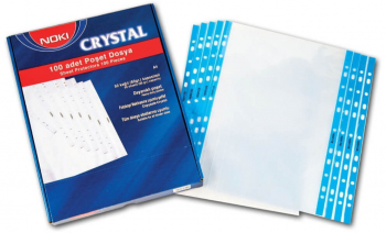 Set 100 Folii de Protectie Documente Noki A4 Cristal 90 Microni-LCMNK4830CR 