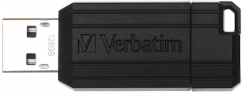 Memorie USB Verbatim Pinstripe Store n Go 128GB USB 2.0 Negru