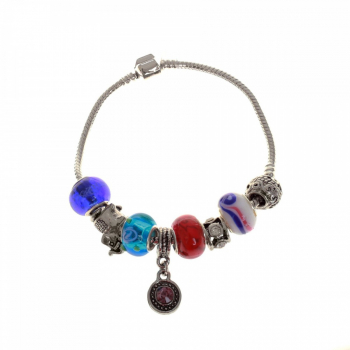 Bratara Charm tip Pandora PAMI BF-50 19 5 cm Modele mixte Argintiu 