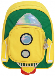Rucsac baiat cu racheta PAMI RC-1221-382 Galben 