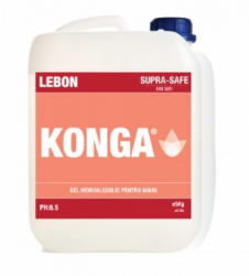 Aviz biocid - Solutie hidroalcoolica pentru dezinfectie rapida Suprafete 5L Konga