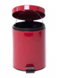 Cos din inox rosu cu pedala Limpio 20 L 