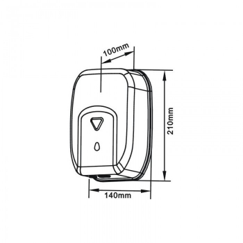 Dozator din inox cu senzor pentru sapun lichid Limpio 1200 ml 