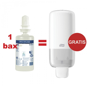 Pachet 1 bax 6 rezerve sapun spuma Tork Gratuit dozator sapun spuma 1L Tork 