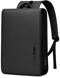 Rucsac laptop 14 business slim cu deschidere la 180 grade BANGE 29.5x8x39.5 cm Negru 