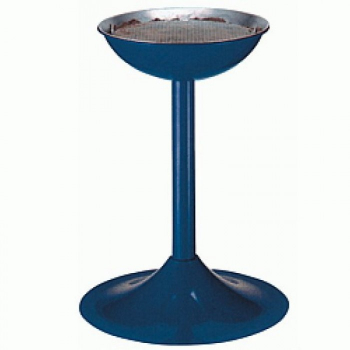 Scrumiera metalica albastra cu picior 410mm 