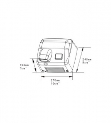 Uscator maini inox Alb 2500W Limpio 