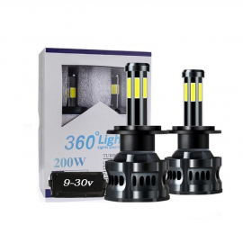 Set LED H8 H9 H11 360 grade 40W 8000LM 6000K 
