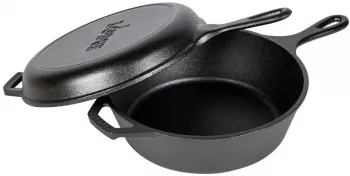 Set 2 tigai din fonta cu maner Lodge Combo Cooker 26 cm L-LCC3 