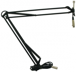 Stativ KlaussTech de microfon Ajustabil 43-105 cm Mecanism de prindere Usor de montat Negru 
