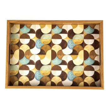 Tava de servire Manopoulos Turquoise decorativa