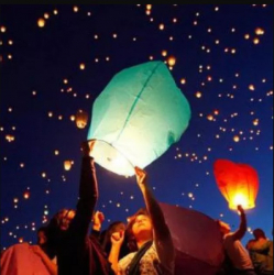 Lampion zburator Lampioane zburatoare multicolore 