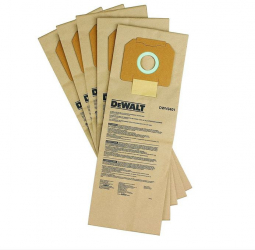Set 5 saci hartie pentru aspirator DWV902 DWV9401-XJ Dewalt 