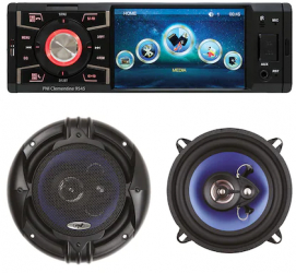 Set MP5 player auto PNI Clementine 9545 cu Difuzoare auto coaxiale PNI HiFi650 120W 16.5 cm