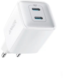 Incarcator retea Anker 521 Nano Pro 40W 2x USB-C Alb