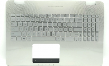 Carcasa superioara palmrest cu Tastatura Laptop Asus G551 argintie iluminata us 