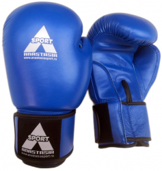 Manusi profesionale box lupta Anastasia Sport 14 OZ piele naturala albastre 