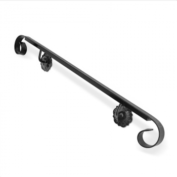 Mana Curenta Stil Clasic Vopsire in camp electrostic Finisaje Premium BalustradeTM Metal Negru Mat Lungime 1.2 m 