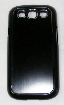 Carcasa cu aspect de aluminiu pentru Samsung i9300 Galaxy S3 neagra 