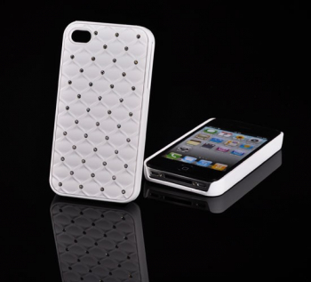 Carcasa model Diamond pentru iPhone 4G/4S alba 