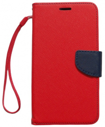 Husa Book Telone Fancy pentru HUAWEI ASCEND Y6 II rosu-navy 